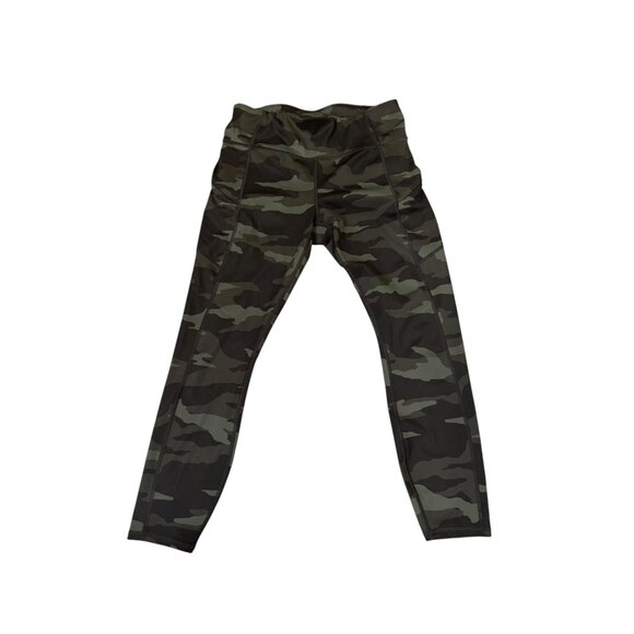 Athleta Camo Contender 7/8 Tight Leggings Medium Green Camo - Picture 2 of 9